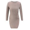 The Best Women Bandage Bodycon Slim Mini Dress Fashion Ladies Casual Long Sleeve Evening Party Clubwear Formal Dress Online - Hplify
