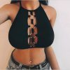 The Best Women Bikini Vest Sexy Ladies Hollow Solid Bandage Summer Casual Bathing Cami Tops Beach Women Clothes Online - Hplify
