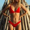 The Best Women Bikinis Set Pushed Up Padded Bra Women Swimwear Back Adjustable Hasp Swimsuits Women Bathing Suits Beachwear Online - Hplify