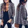 The Best Women Blazers and Jackets Work Office Lady Leopard Suit Slim with Pockets Business female blazer Coat Online - Hplify