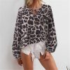 The Best Women Blouse Shirt Polka Dot Striped Leopard Loose Blouse Top Tunic Shirt Online - Hplify