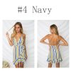The Best Women Boho Floral V-Neck Wrap Mini Dress Fashion Ladies Summer Holiday Party Sundress Casual Sleeveless Slim Dress Online - Hplify
