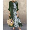 The Best Women Boho Linen Baggy Gypsy Kaftan Holiday Loose Long Maxi Dress Fashion Ladies Floral Beach Dress Sundress Online - Hplify
