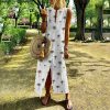 The Best Women Boho Long Maxi Dress Fashion Ladies Sleeveless Summer Beach Floral Dress Casual Holiday Dresses Sundress Online - Hplify