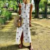 The Best Women Boho Long Maxi Dress Fashion Ladies Sleeveless Summer Beach Floral Dress Casual Holiday Dresses Sundress Online - Hplify