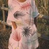 The Best Women Boho Maxi Beach Dress Ladies Fashion Loose Half-Sleeve Summer Casual Loose Long Sundress Plus Size Online - Hplify
