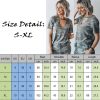 The Best Women Camouflage Army T-shirt Hollow Out Choker V-Neck Summer Ladies Casual Loose Short Sleeve T-Shirts New Online - Hplify