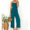 The Best Women Casual Boho Solid Jumpsuit Fashion Ladies Sleeveless Solid Romper Summer Holiday Long Pant Trousers Online - Hplify