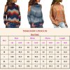 The Best Women Casual Cold Shoulder Tops Shirt New Fahsion Ladies Hollow Long Sleeve Turtleneck Loose T-Shirts 4 Styles Online - Hplify