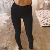 The Best Women Casual Leggings Fitness Sport Gym Workout Legging Pant Basic Full Ankle Length Stretch Thread Span High Rise Waist Pant Online - Hplify