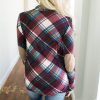 The Best Women Casual Long Sleeve Flannel Plaid Shirts Cardigan Blouse Autumn Winter Ladies Outwear Loose Coat Tops Online - Hplify