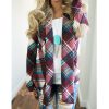 The Best Women Casual Long Sleeve Flannel Plaid Shirts Cardigan Blouse Autumn Winter Ladies Outwear Loose Coat Tops Online - Hplify