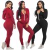 The Best Women Casual Long Sleeve Jumpsuit Ladies Sports Running Solid Playsuit Romper Gym Jogging Tracksuit Trouser Online - Hplify