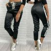 The Best Women Casual Pants Elastic Waist Jogger Skinny Trousers Side Pockets Sweatpants Online - Hplify