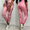 The Best Women Casual Pants Elastic Waist Jogger Skinny Trousers Side Pockets Sweatpants Online - Hplify
