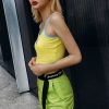 The Best Women Casual Printed Yellow Tank Top Bustier Vest Blouse Ladies Sleeveless Summer Beach Crop Top Shirt Cami Top Online - Hplify