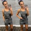 The Best Women Casual Sleeveless Bodycon Romper Ladies Camouflage Jumpsuit Club Tights Bodysuit Short Pants Playsuit Online - Hplify