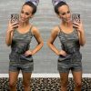 The Best Women Casual Sleeveless Bodycon Romper Ladies Camouflage Jumpsuit Club Tights Bodysuit Short Pants Playsuit Online - Hplify