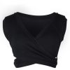 The Best Women Casual Sleeveless Tank Tops Ladies Sexy V Neck Bandage Solid Vest Crop Short Shirt Online - Hplify