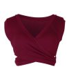 The Best Women Casual Sleeveless Tank Tops Ladies Sexy V Neck Bandage Solid Vest Crop Short Shirt Online - Hplify