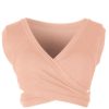 The Best Women Casual Sleeveless Tank Tops Ladies Sexy V Neck Bandage Solid Vest Crop Short Shirt Online - Hplify
