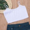 The Best Women Casual Solid Tank Tops Letter Print Vest Blouse Ladies Fashion Camisole Sleeveless Crop Top Shirt Online - Hplify