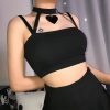 The Best Women Casual Strappy Tube Tank Top Vest Blouse Sleeveless Ladies Summer Beach Crop Top Shirt Cami Top Online - Hplify