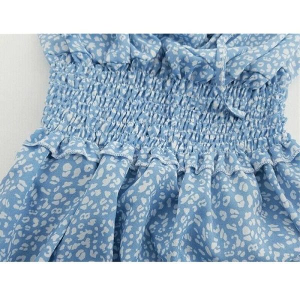 The Best Women Casual Summer Boho High Waist Short Mini Dress Frill Lady Short Sleeve Holiday Beach Dress Sundress New Online - Hplify