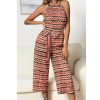 The Best Women Casual Summer Jumpsuit Sleeveless Printed Bohemian Holiday Wide Leg Bodycon Party Long Trousers Romper Online - Hplify