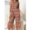 The Best Women Casual Summer Jumpsuit Sleeveless Printed Bohemian Holiday Wide Leg Bodycon Party Long Trousers Romper Online - Hplify