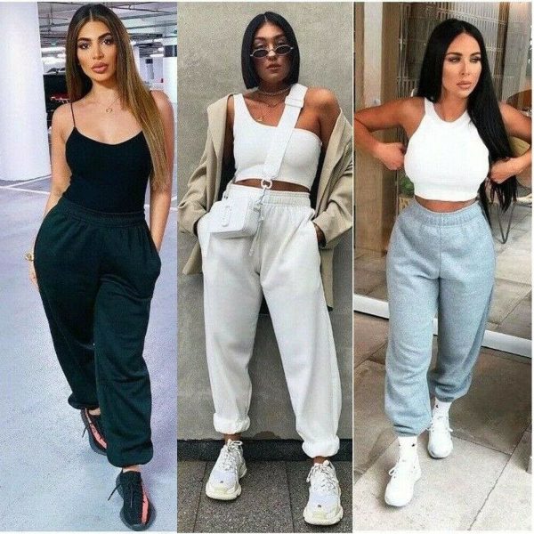 The Best Women Casual Sweatpants Jogger Dance Harem Long Pants Ladies Daily Sports Gym Baggy Trousers Online - Hplify