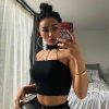 The Best Women Casual Tank Top Vest Blouse Ladies Sexy Chain Halter Sleeveless Summer Beach Crop Top Shirt Cami Top Online - Hplify