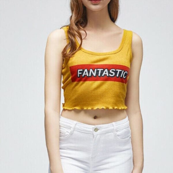 The Best Women Casual Tank Top Vest Blouse Lady Casual Sleeveless Summer Crop Top Shirt Cami Top Outwear Streetwear Online - Hplify