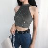 The Best Women Casual Tank Top Vest Blouse Sleeveless Halter Neck Ladies Summer Beach Backless Crop Top Shirt Cami Top Clubwear Online - Hplify