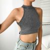 The Best Women Casual Tank Top Vest Blouse Sleeveless Halter Neck Ladies Summer Beach Backless Crop Top Shirt Cami Top Clubwear Online - Hplify
