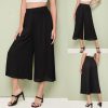 The Best Women Chiffon Elegant High Rise Piped Palazzo Pants Ladies Summer Casual Wide Leg Harem Loose Long Trousers Online - Hplify