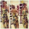 The Best Women Clubwear Summer Bodycon Party Jumpsuit Romper Trouser Ladies Fit and Flare Floral Bandage Jumpsuits Female Clothing Online - Hplify