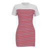 The Best Women Crew Neck Striped Short Sleeve Slim Fit T-shirt Dress Summer Ladies Casual Bodycon Mini Dresses Sundress Online - Hplify