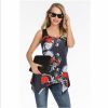 The Best Women Crew Neck Tops Shirt Fashion Ladies Loose Tunic Casual Blouse Vest Summer Beach Holiday Tank Top Plus Size Online - Hplify