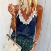 The Best Women Deep V-neck Casual Vest Top Ladies Summer Beach Tank Tops Cami Soft Tops Online - Hplify