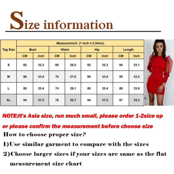 The Best Women Dress Casual Long Puff Mesh Sleeve Dresses Sheer Mini Bodycon Party Dress Knitted Clothes Autumn Winter Ladies Dresses Online - Hplify
