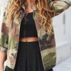 The Best Women Fashion Camouflage Jacket Coat Autumn Winter Casual Street jacket Online - Hplify