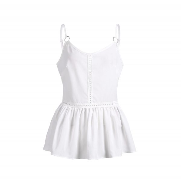 The Best Women Fashion Ladies Camisole Strappy Vest Top Summer Beach Sleeveless V-Neck Casual Loose Blouse Tank Shirt Lace Online - Hplify