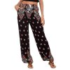 The Best Women Fashion Ladies Casual Loose Long Pants Hippie Wide Leg Gypsy Unique Design Summer Trousers Leisure Wear Online - Source Silk