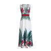 The Best Women Fashion Long Bridesmaid Boho Floral Dresses Fashion Elegant Ladies Deep V-Neck Summer Holiday Prom Sundress Online - Hplify