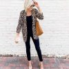 The Best Women Fashion OL Blazer Suit Ladies Long Sleeves Leopard Cardigan Slim Fit Casual Jacket Coat Outwear Streetwear Online - Hplify