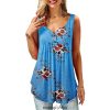 The Best Women Floral Print Vest Shirt Ladies Loose Summer Sleeveless Tank Tops Blouse Casual Loose Tops Shirt Tee Cami Online - Hplify