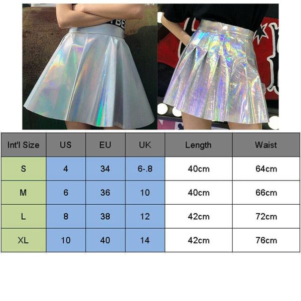 The Best Women Girls Leather Short Skirt Fashion Cheerleader Costume High Waist Mini Skater Casual Party Short Skirt Online - Hplify