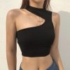The Best Women Girls Summer Vest Crop Top Shirt Blouse Casual Slim Black Tanks Online - Hplify