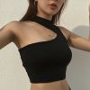 The Best Women Girls Summer Vest Crop Top Shirt Blouse Casual Slim Black Tanks Online - Hplify